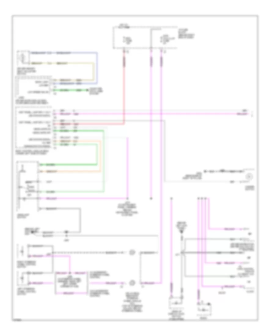 Instrument Illumination Wiring Diagram (1 of 2) for Buick Enclave CX 2008