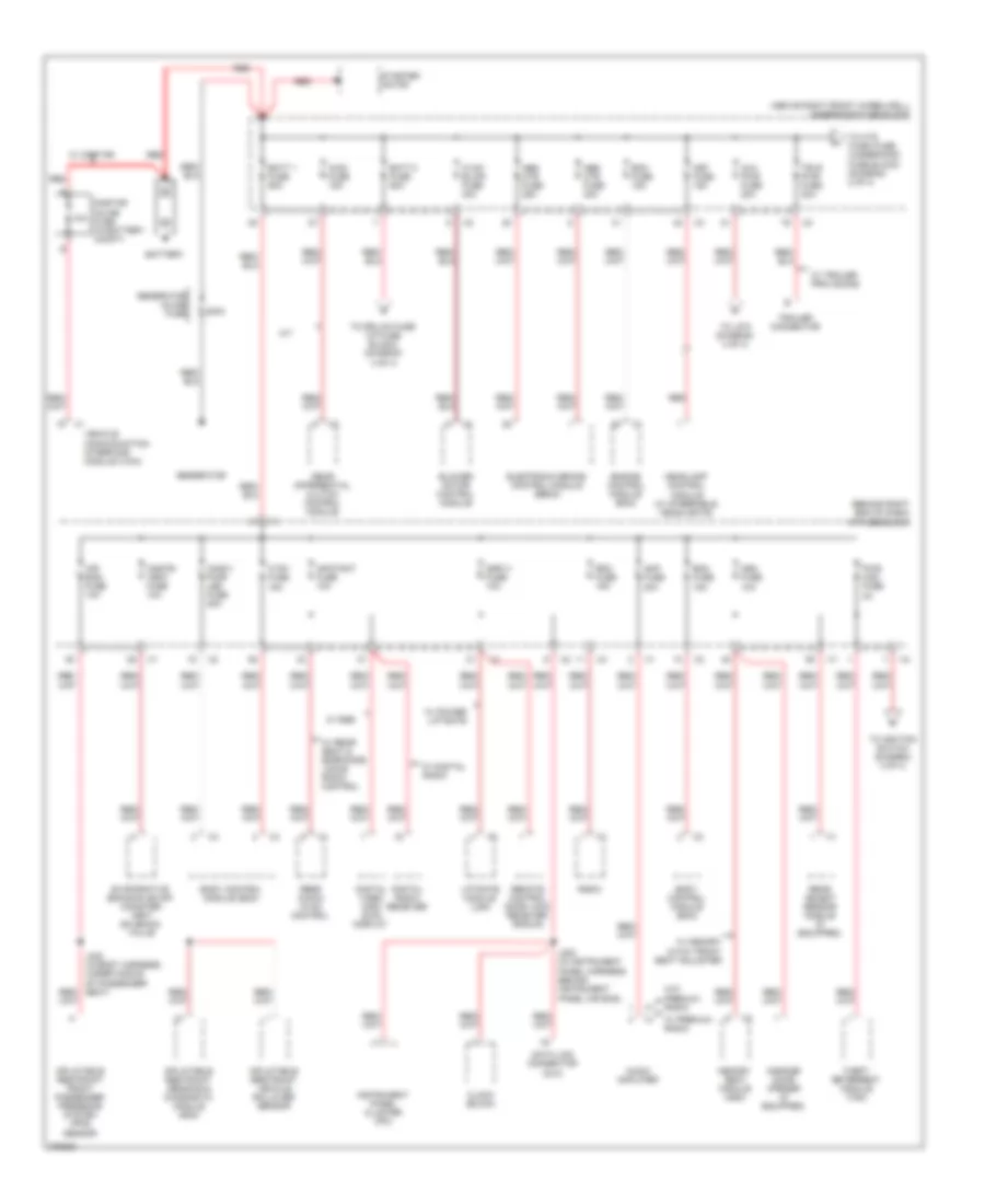 Power Distribution Wiring Diagram 1 of 4 for Buick Enclave CX 2008