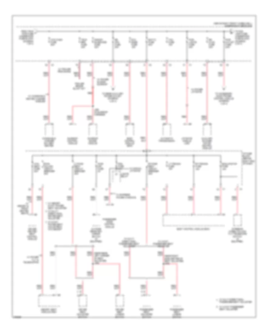 Power Distribution Wiring Diagram 2 of 4 for Buick Enclave CX 2008
