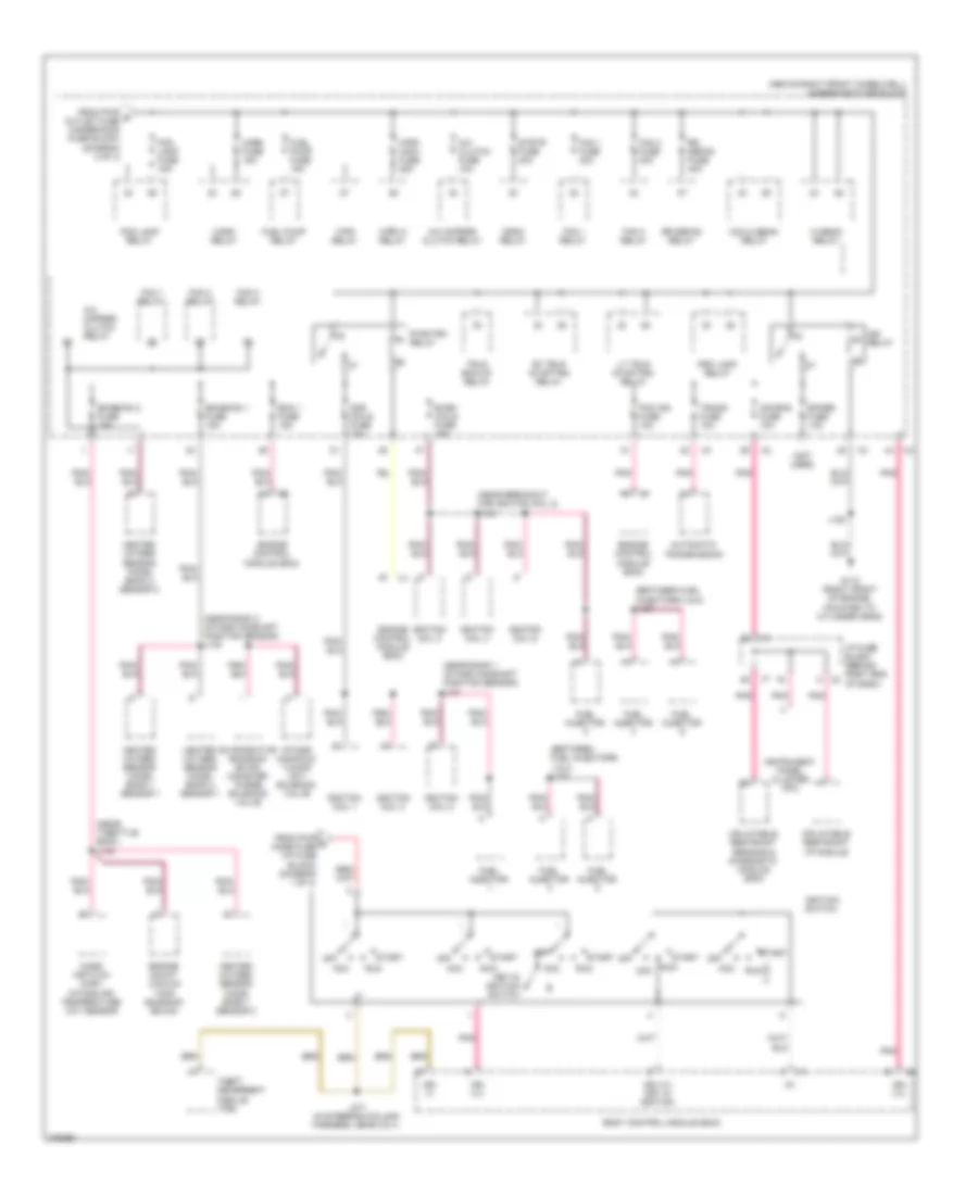 Power Distribution Wiring Diagram 3 of 4 for Buick Enclave CX 2008