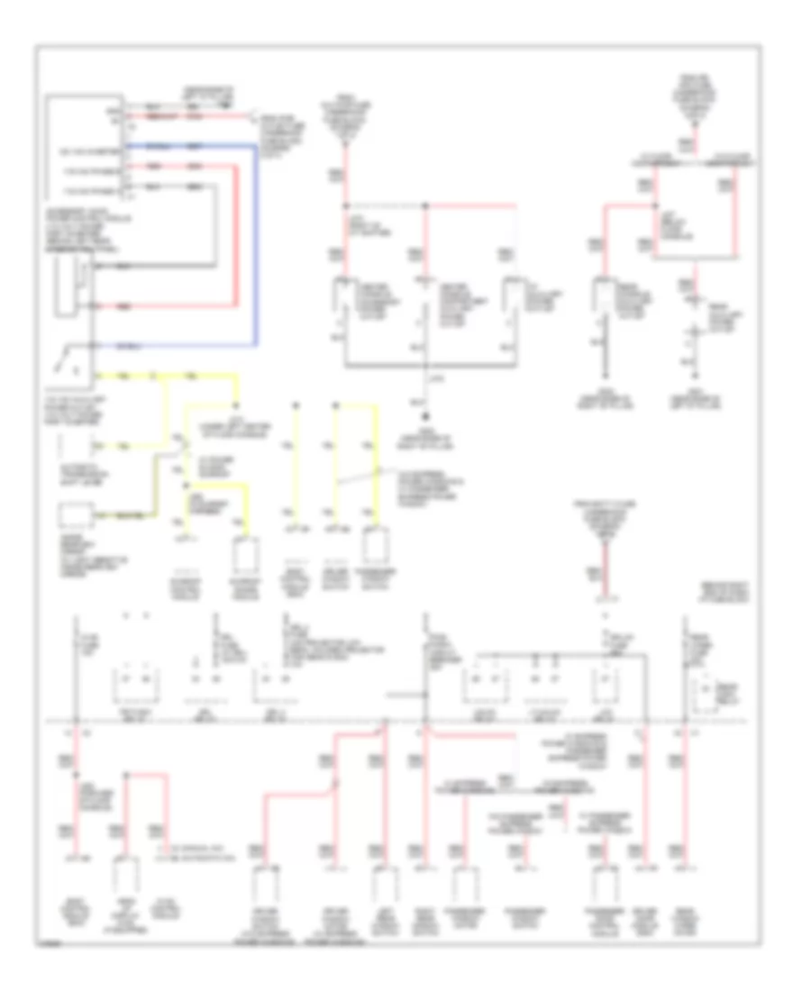 Power Distribution Wiring Diagram 4 of 4 for Buick Enclave CX 2008