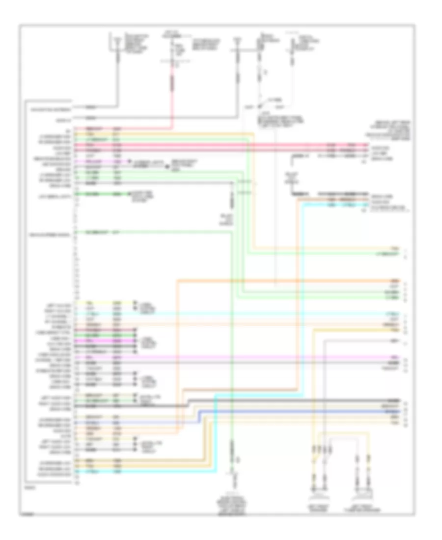 Radio Wiring Diagram, with Enhanced Amplifier (1 of 3) for Buick Enclave CX 2008