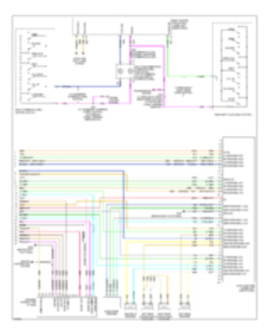 Radio Wiring Diagram, with Enhanced Amplifier (3 of 3) for Buick Enclave CX 2008