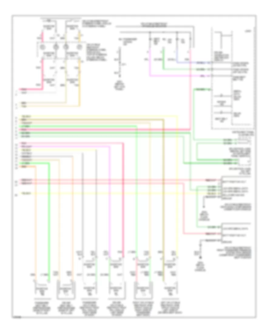 Supplemental Restraints Wiring Diagram 2 of 2 for Buick Enclave CX 2008