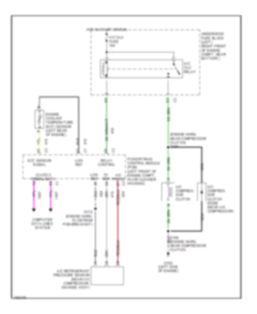 Compressor Wiring Diagram for Buick Park Avenue 2002