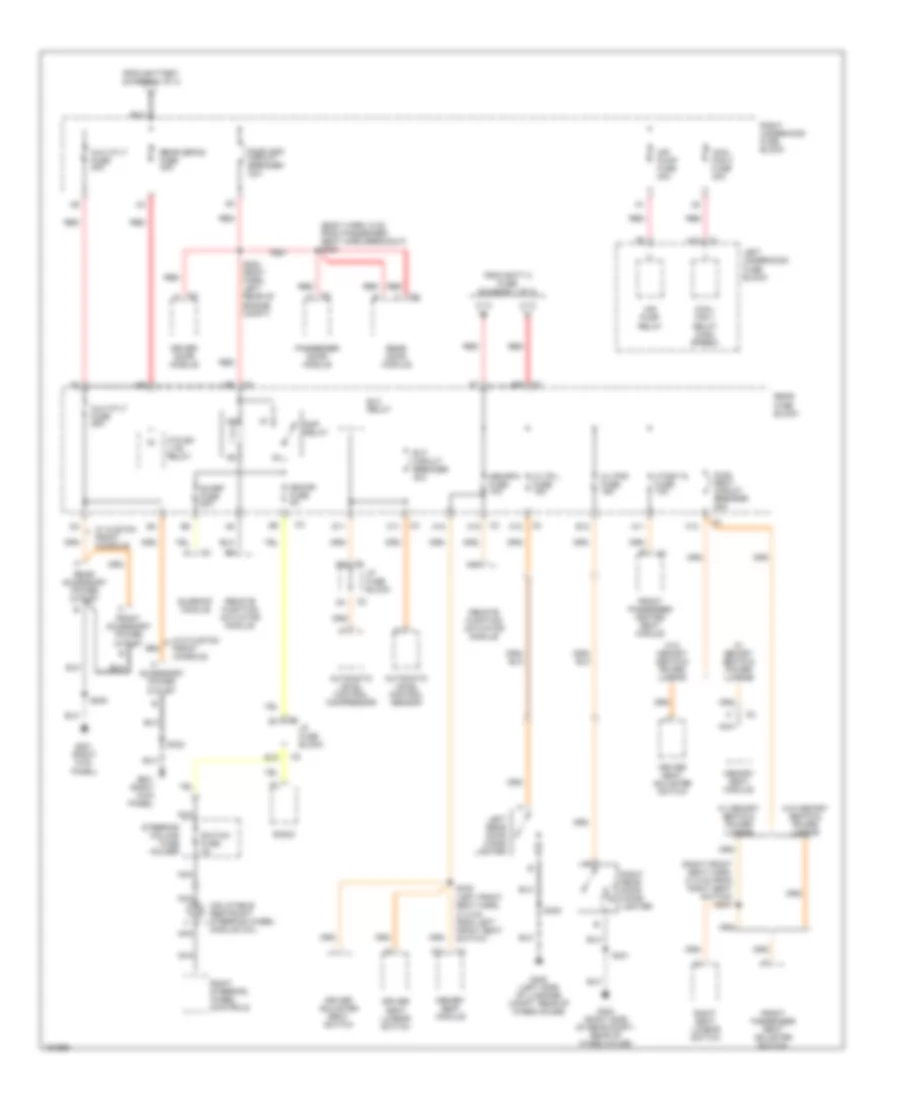 Power Distribution Wiring Diagram 2 of 4 for Buick Park Avenue 2002