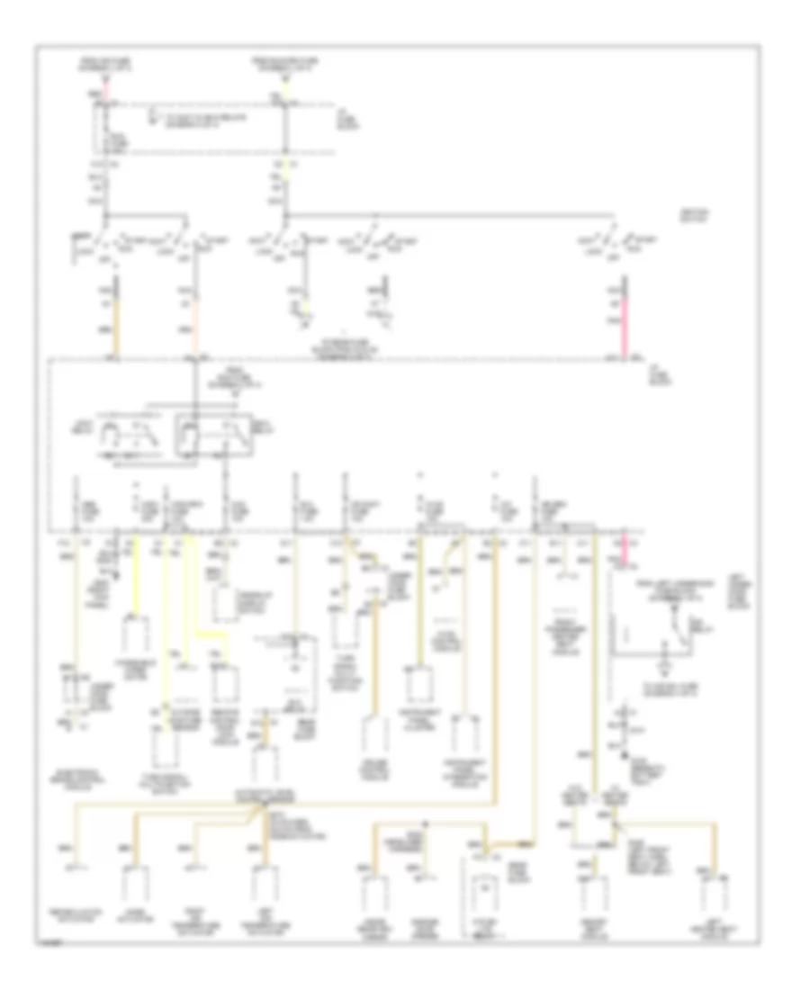Power Distribution Wiring Diagram 3 of 4 for Buick Park Avenue 2002