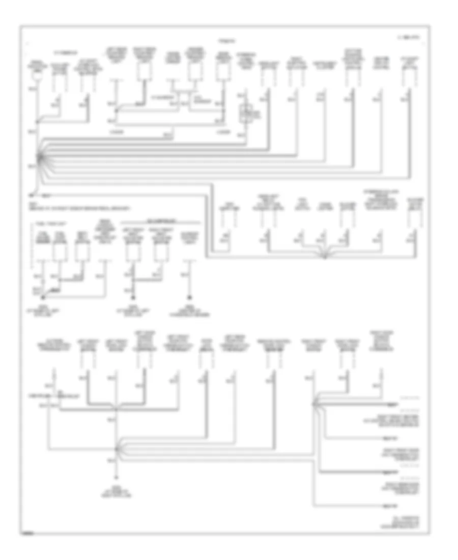 Ground Distribution Wiring Diagram 4 of 6 for Buick Regal Custom 1995