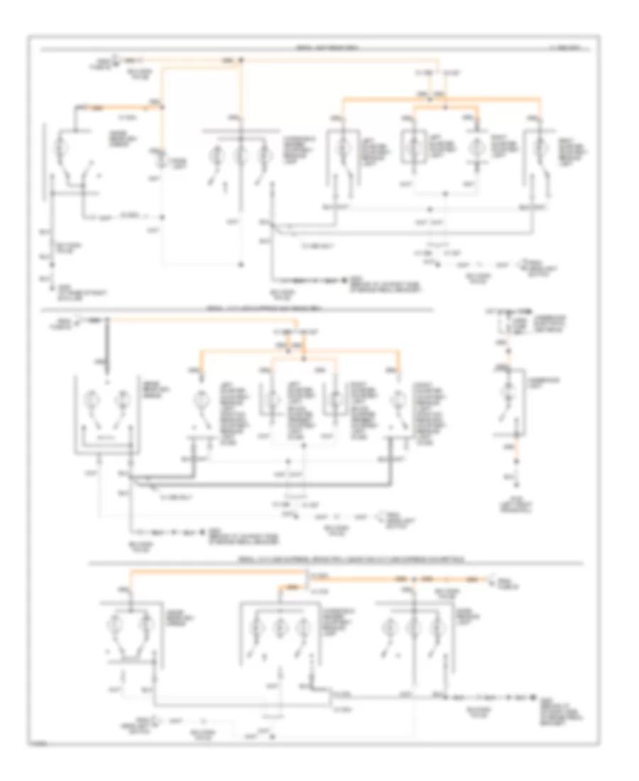 Courtesy Lamps Wiring Diagram (2 of 2) for Buick Regal Custom 1995