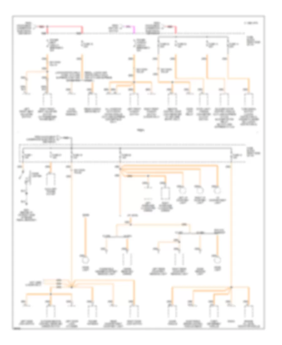 Power Distribution Wiring Diagram (3 of 6) for Buick Regal Custom 1995
