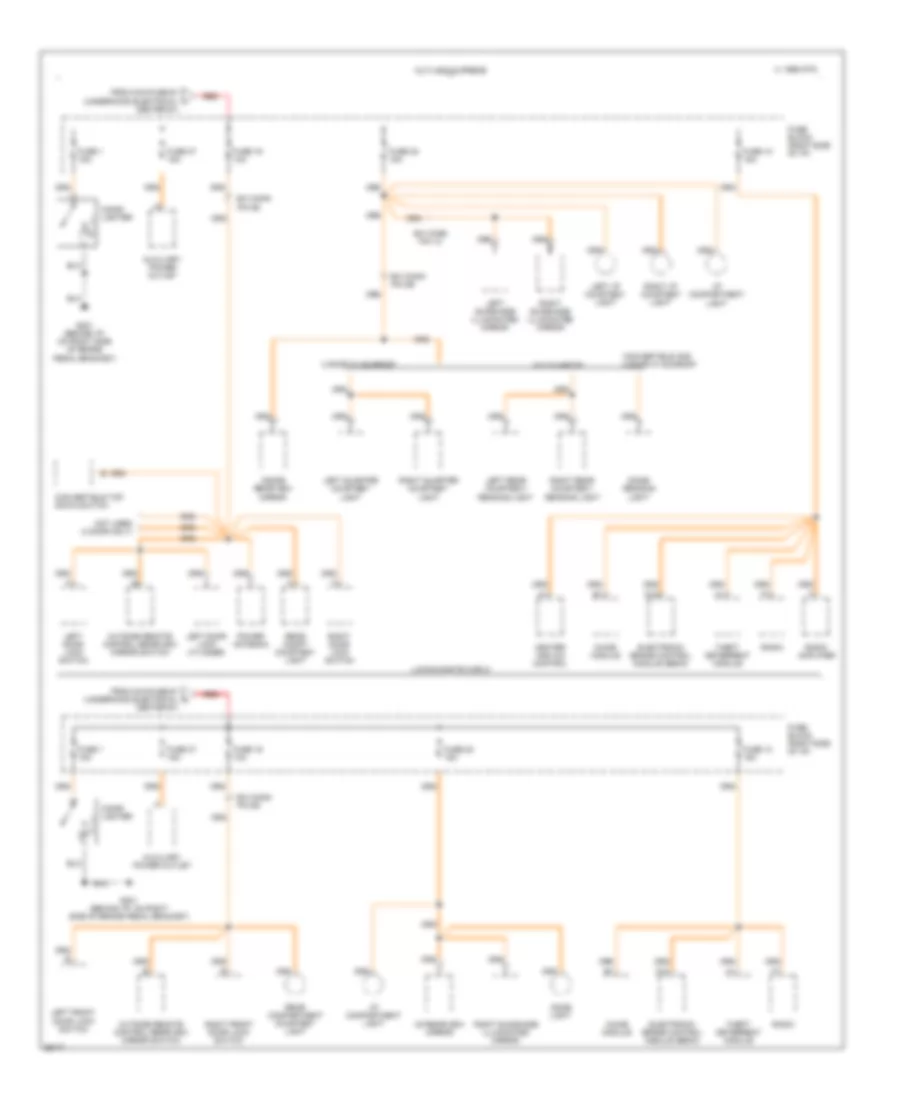 Power Distribution Wiring Diagram (4 of 6) for Buick Regal Custom 1995