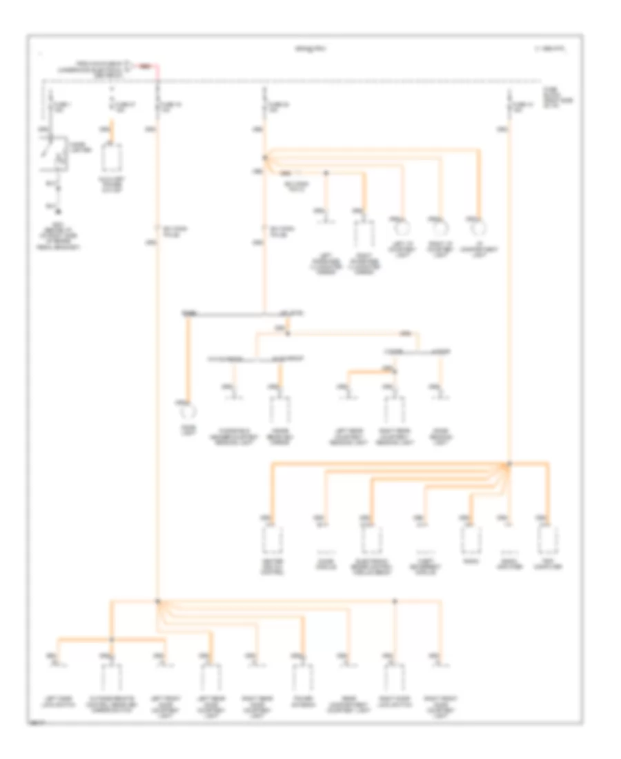 Power Distribution Wiring Diagram (5 of 6) for Buick Regal Custom 1995