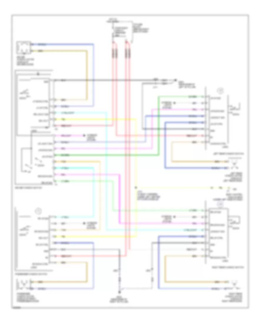 Power Windows Wiring Diagram without Express Up Down for Buick Enclave CXL 2008