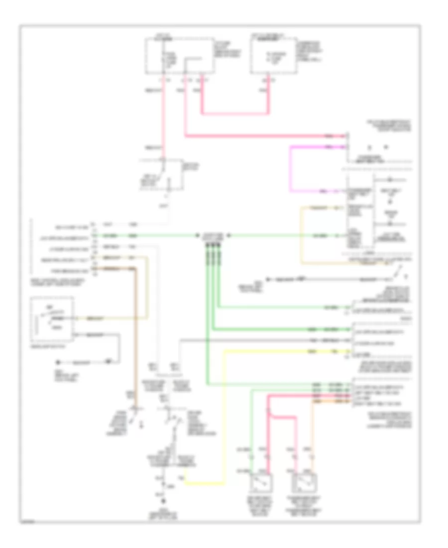 Warning Systems Wiring Diagram for Buick Enclave CXL 2008