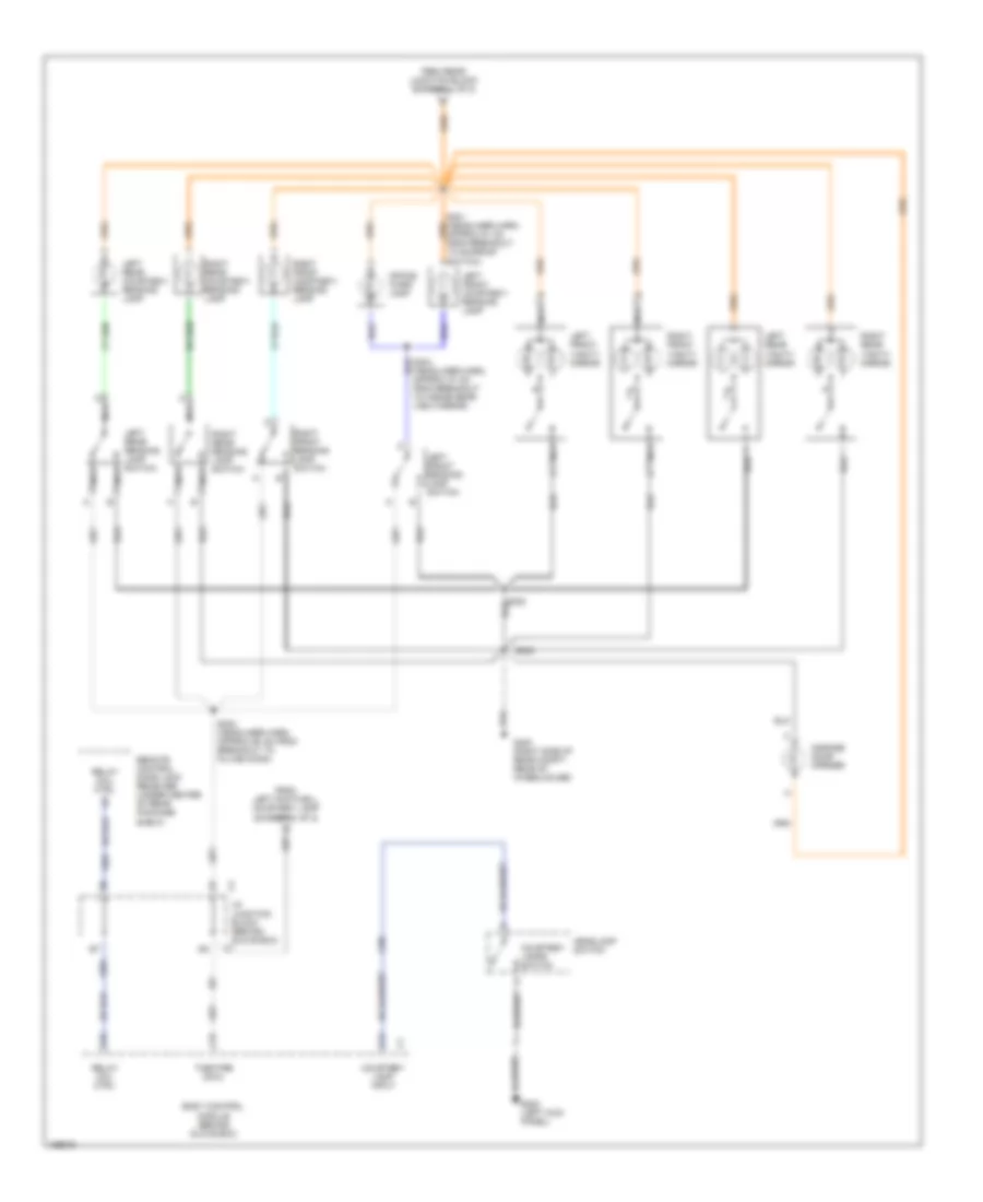 Courtesy Lamps Wiring Diagram 2 of 2 for Buick Park Avenue Ultra 2002