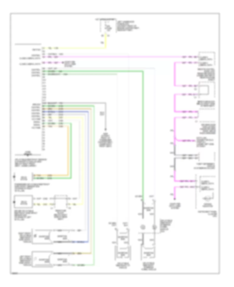 Supplemental Restraint Wiring Diagram for Buick Park Avenue Ultra 2002