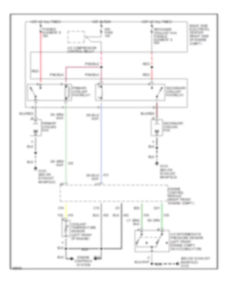 3 1L VIN T Cooling Fan Wiring Diagram for Buick Regal Custom 1990