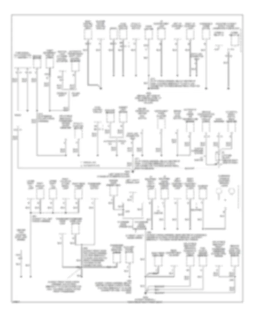 Ground Distribution Wiring Diagram 3 of 3 for Buick LaCrosse CX 2008