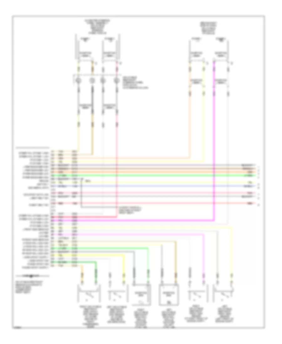Supplemental Restraints Wiring Diagram 1 of 2 for Buick LaCrosse CX 2008
