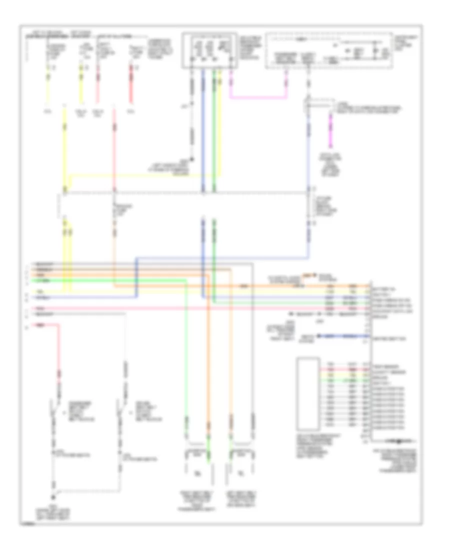 Supplemental Restraints Wiring Diagram 2 of 2 for Buick LaCrosse CX 2008