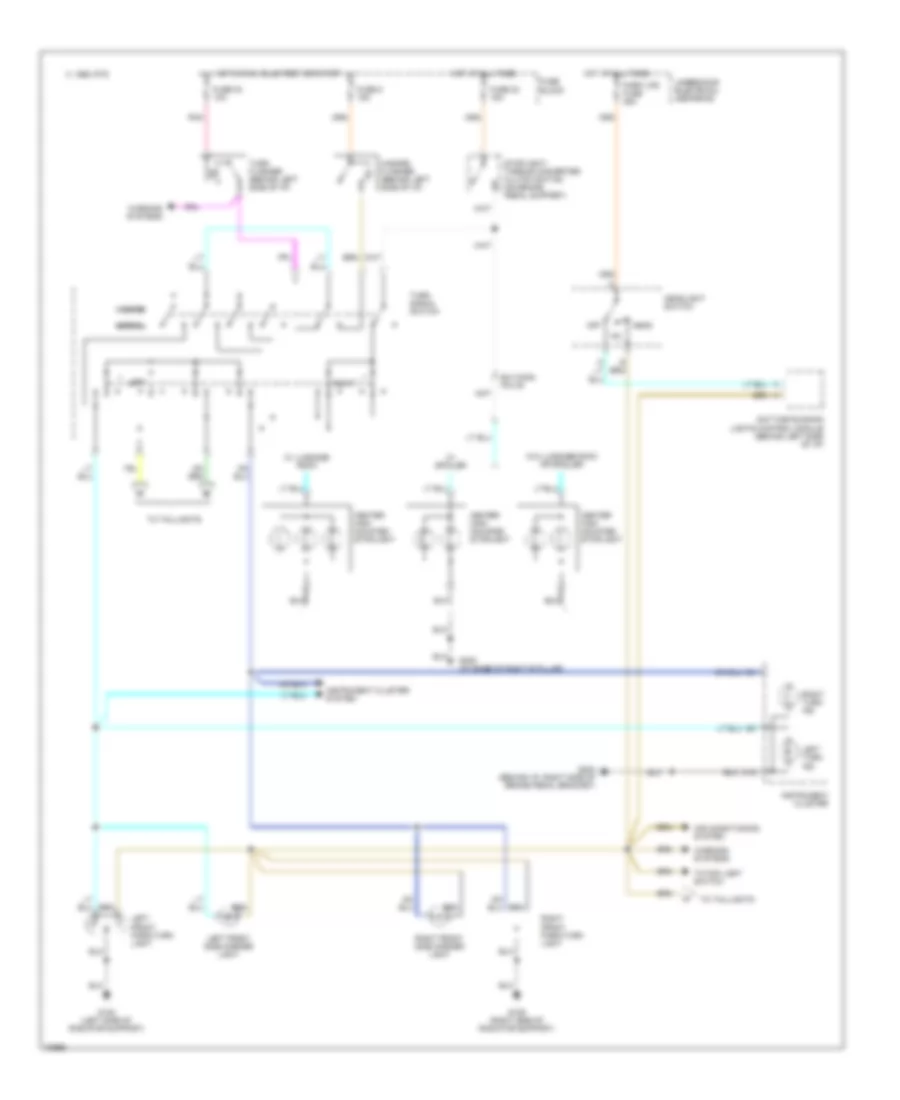 Exterior Light Wiring Diagram 1 of 2 for Buick Regal Limited 1995