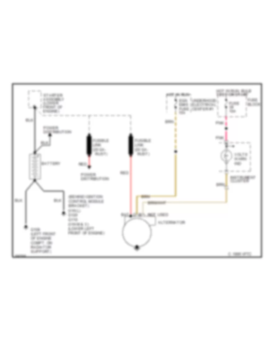 Charging Wiring Diagram for Buick Regal Limited 1995