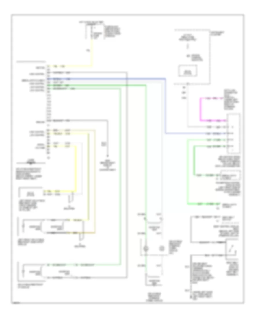 Supplemental Restraint Wiring Diagram for Buick Regal LS 2002