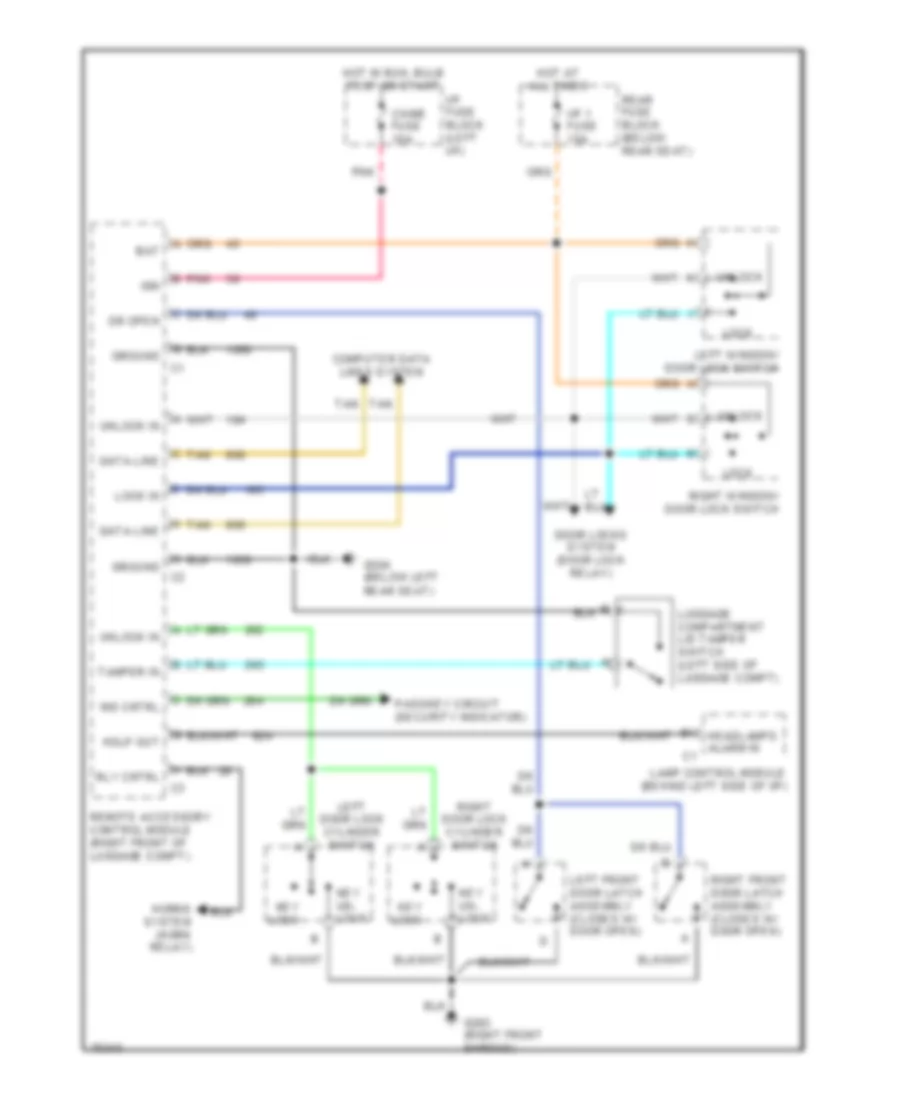 Forced Entry Wiring Diagram for Buick Riviera 1995