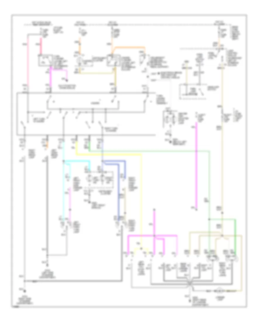 Exterior Light Wiring Diagram for Buick Riviera 1995