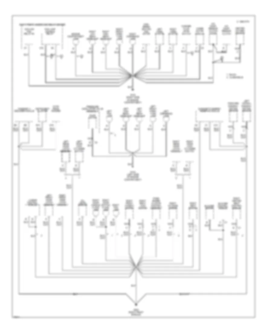 Ground Distribution Wiring Diagram 2 of 5 for Buick Riviera 1995