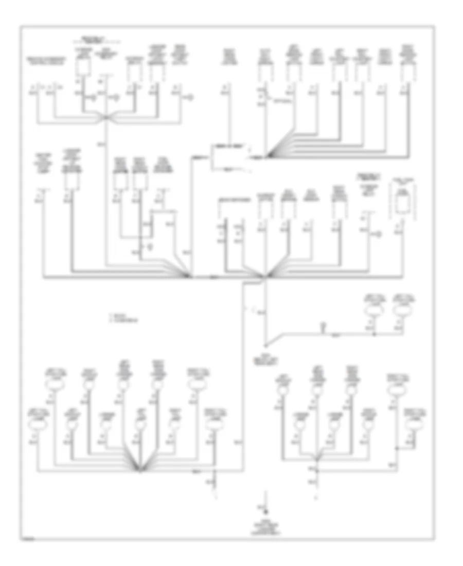 Ground Distribution Wiring Diagram 5 of 5 for Buick Riviera 1995