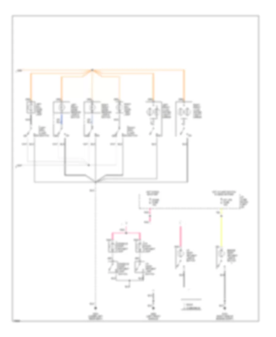 Courtesy Lamps Wiring Diagram 2 of 2 for Buick Riviera 1995