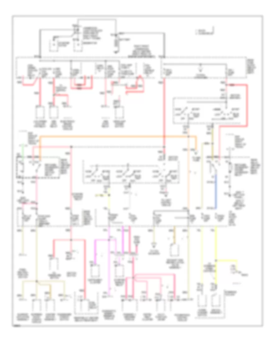 Power Distribution Wiring Diagram 1 of 5 for Buick Riviera 1995