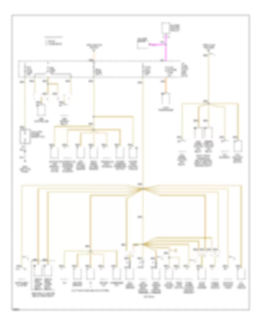 Power Distribution Wiring Diagram (4 of 5) for Buick Riviera 1995