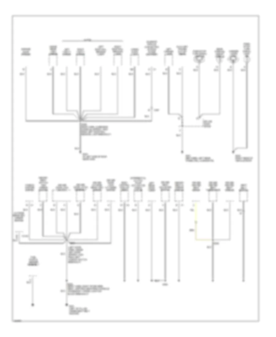 Ground Distribution Wiring Diagram 3 of 4 for Buick Rendezvous CX 2002