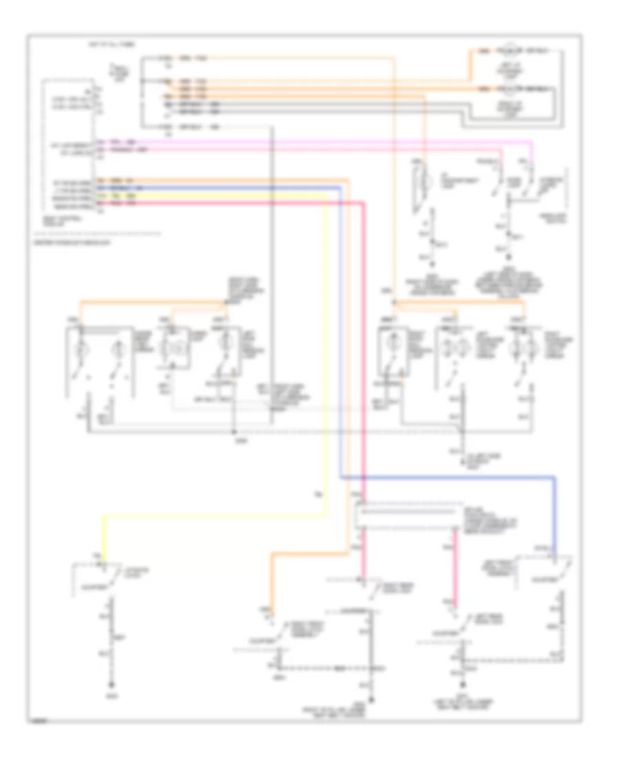 Courtesy Lamps Wiring Diagram for Buick Rendezvous CX 2002