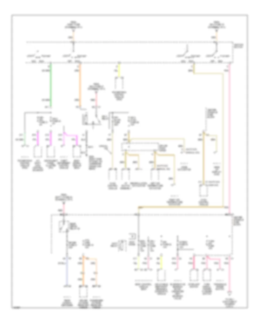Power Distribution Wiring Diagram (3 of 4) for Buick Rendezvous CX 2002