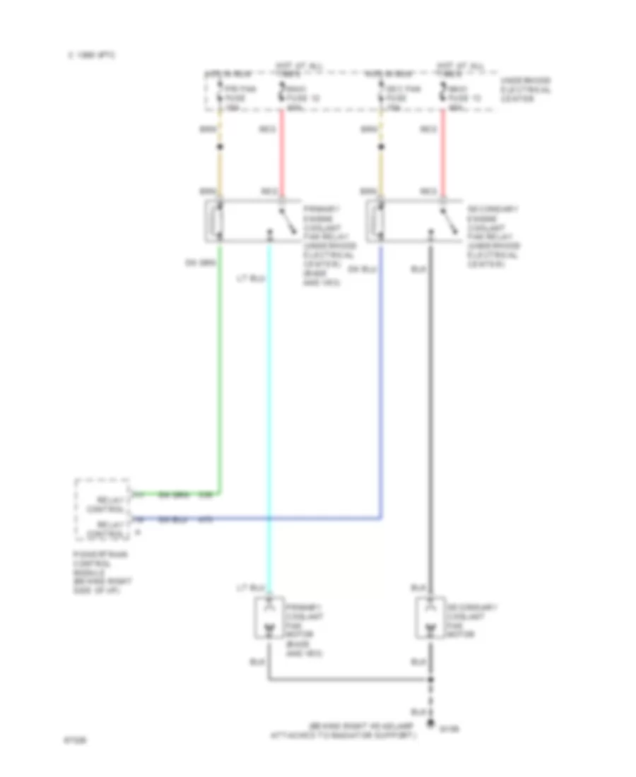 Cooling Fan Wiring Diagram for Buick Roadmaster 1995