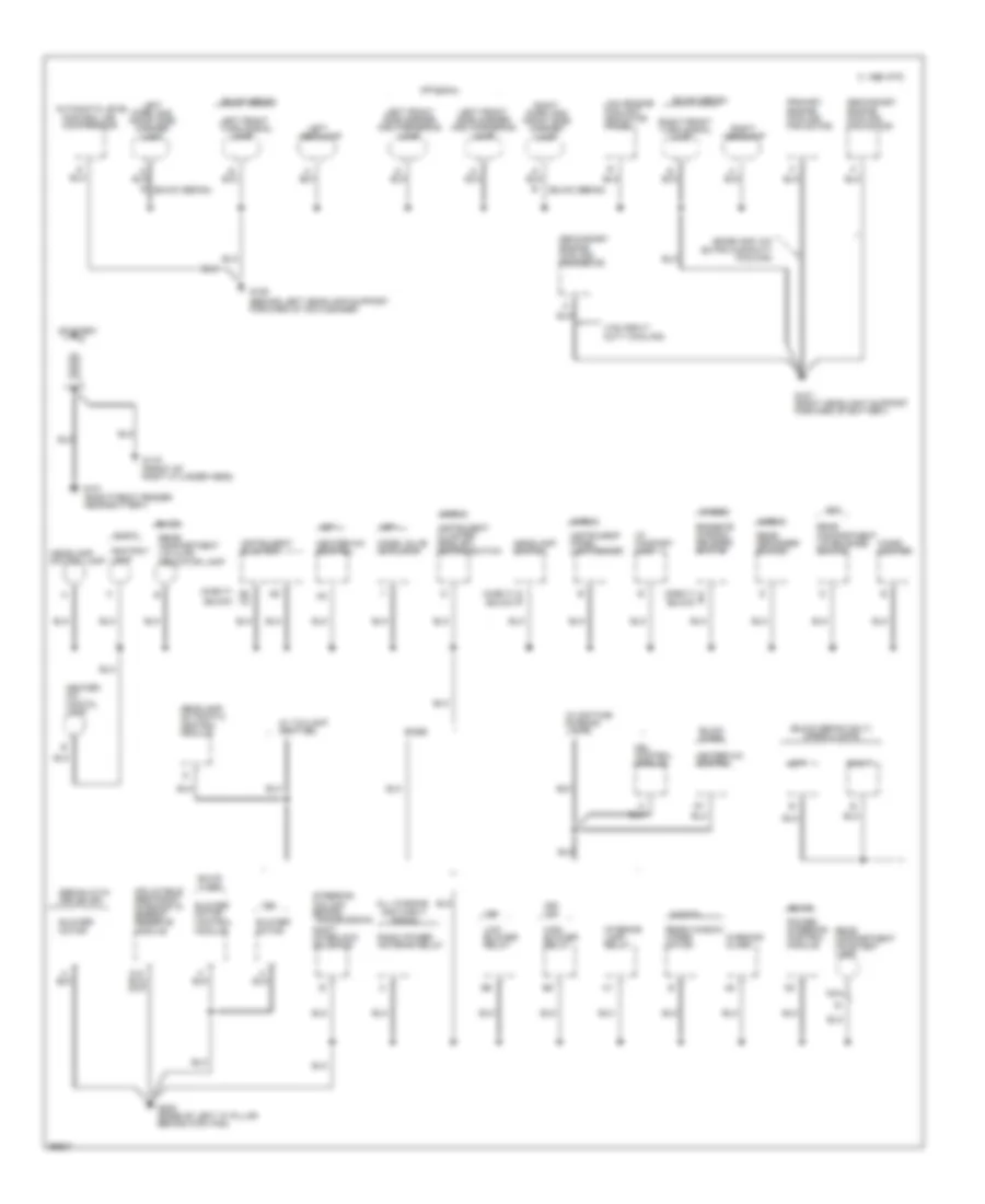 Ground Distribution Wiring Diagram 1 of 3 for Buick Roadmaster 1995
