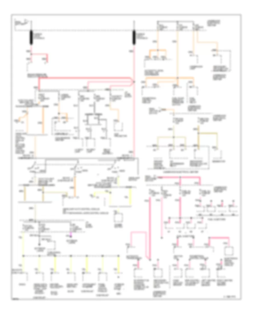 Power Distribution Wiring Diagram 2 of 4 for Buick Roadmaster 1995