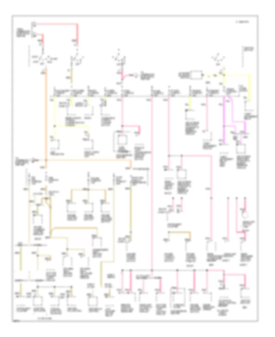 Power Distribution Wiring Diagram (3 of 4) for Buick Roadmaster 1995