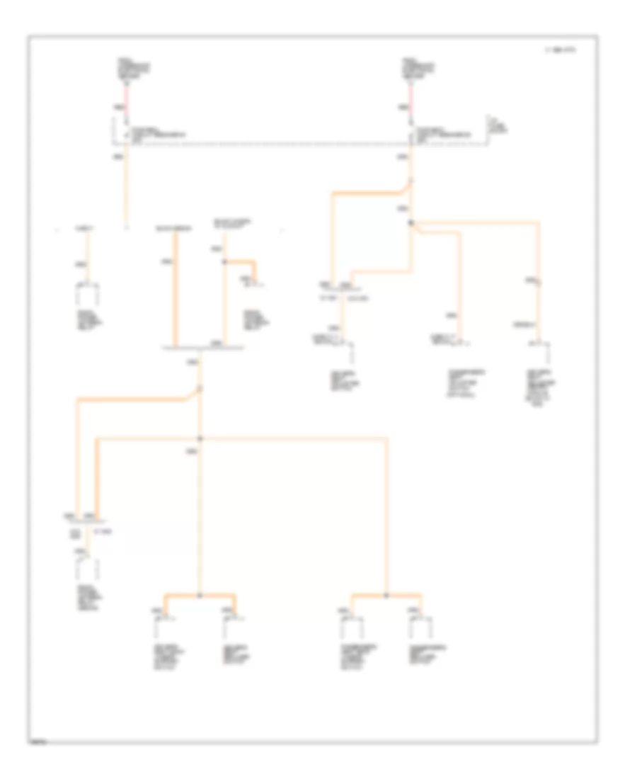 Power Distribution Wiring Diagram (4 of 4) for Buick Roadmaster 1995