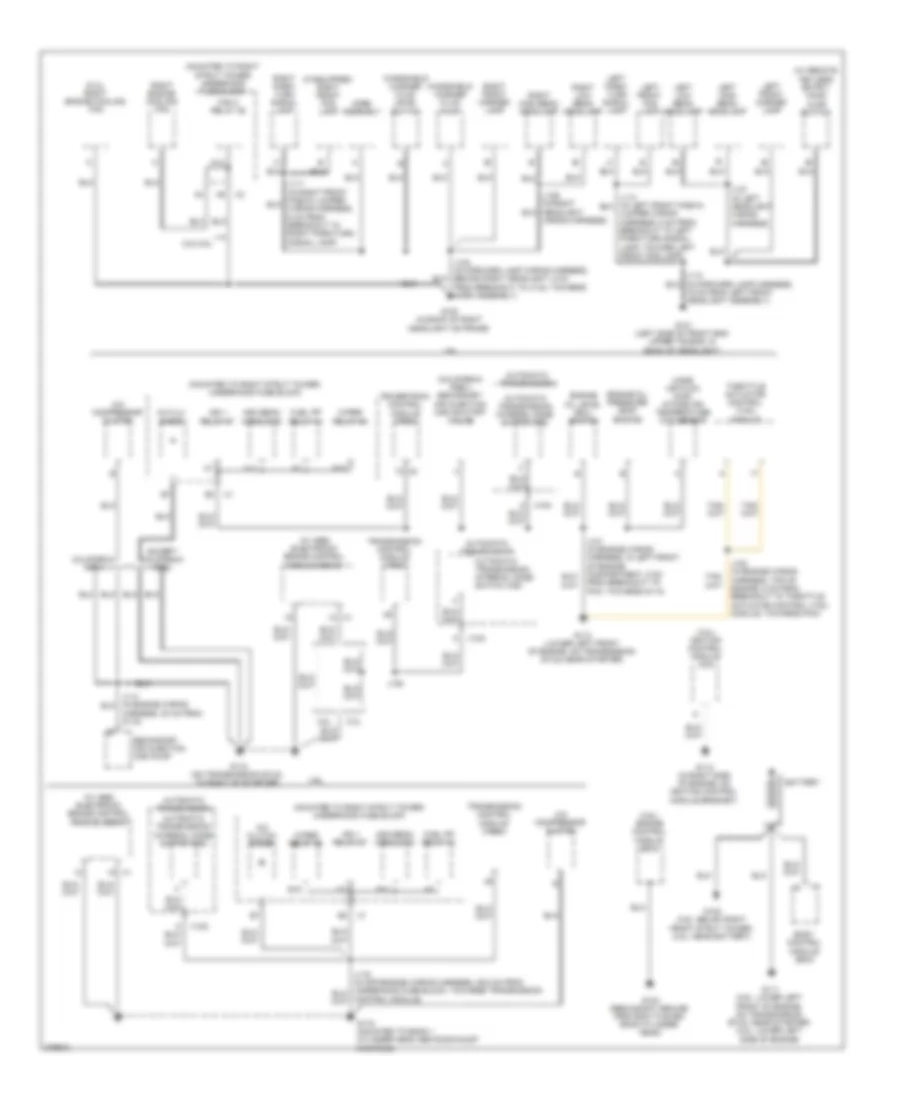 Ground Distribution Wiring Diagram 1 of 3 for Buick LaCrosse Super 2008