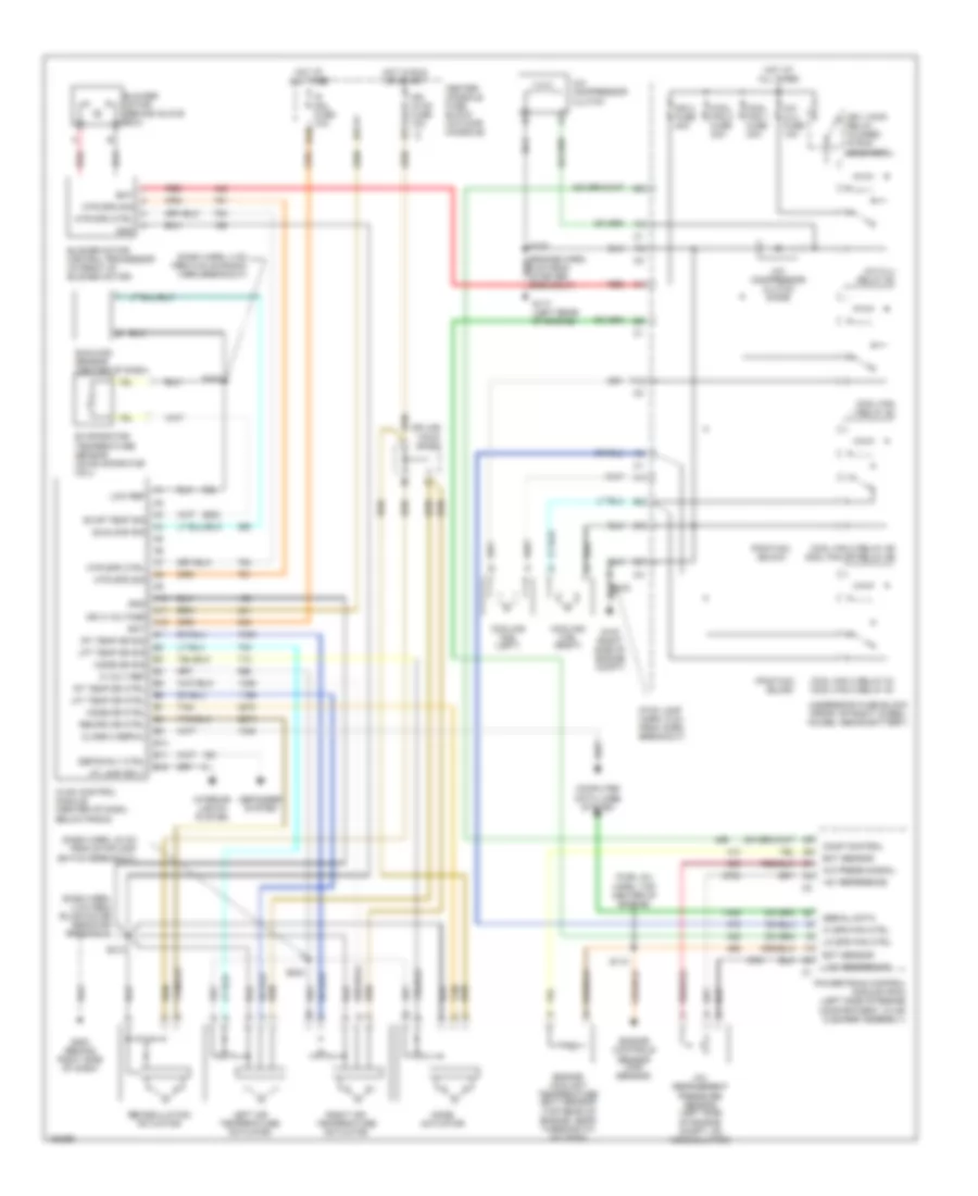Automatic A C Wiring Diagram for Buick Rendezvous CXL 2002