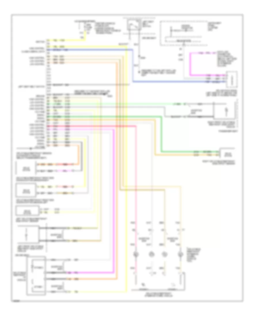 Supplemental Restraint Wiring Diagram for Buick Rendezvous CXL 2002