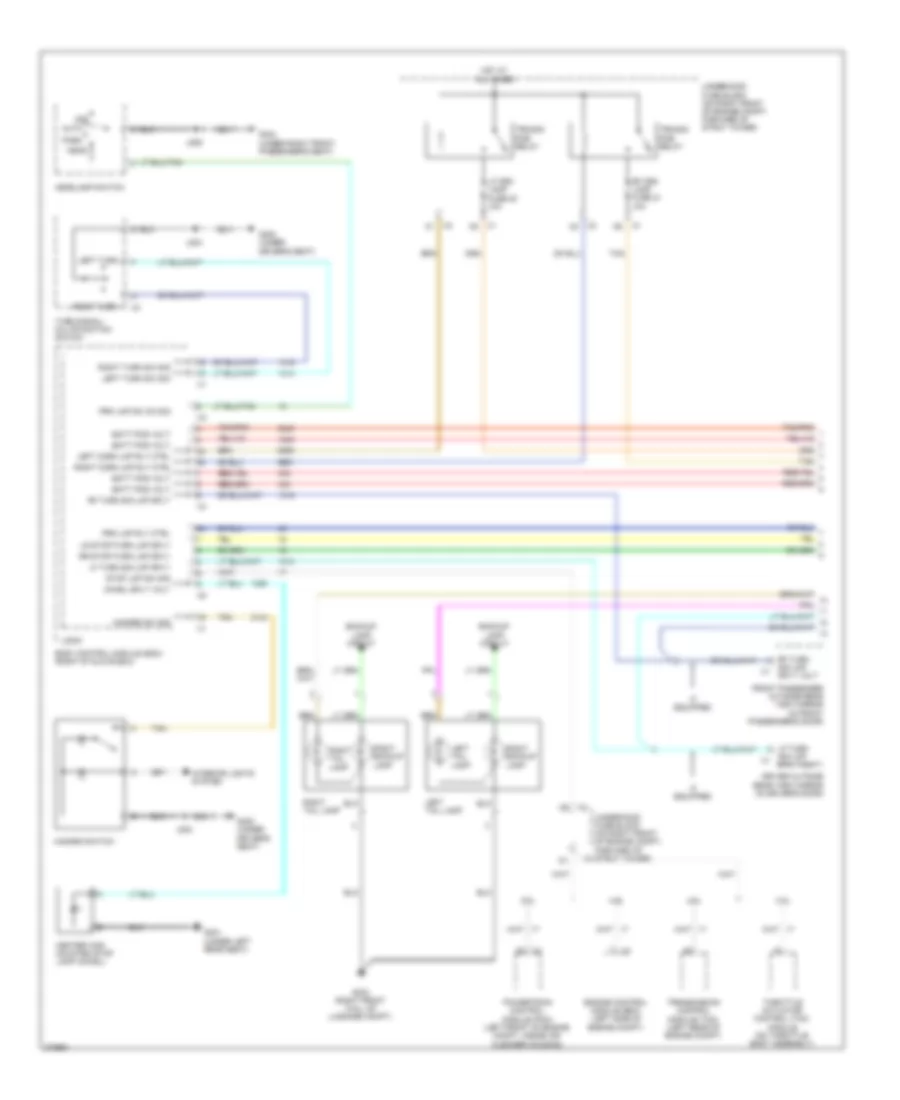 Exterior Lamps Wiring Diagram 1 of 2 for Buick Lucerne CX 2008