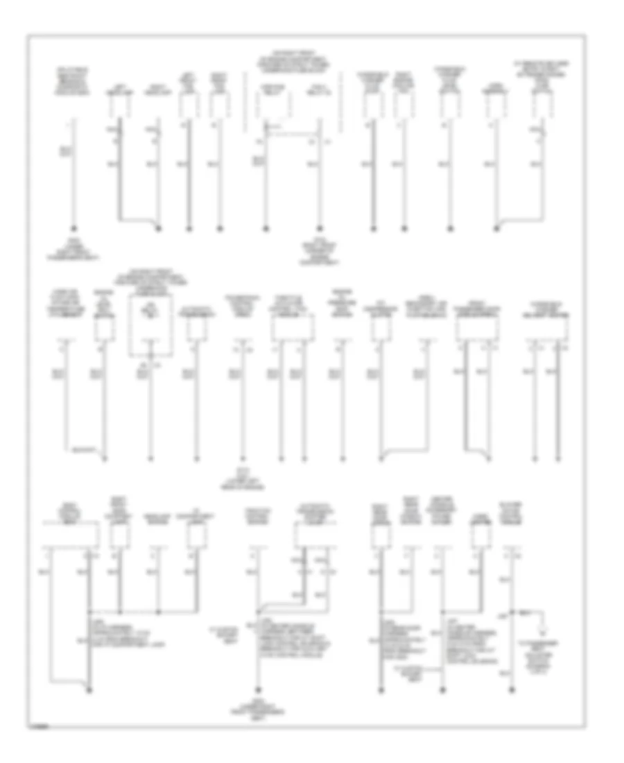 Ground Distribution Wiring Diagram 2 of 4 for Buick Lucerne CX 2008