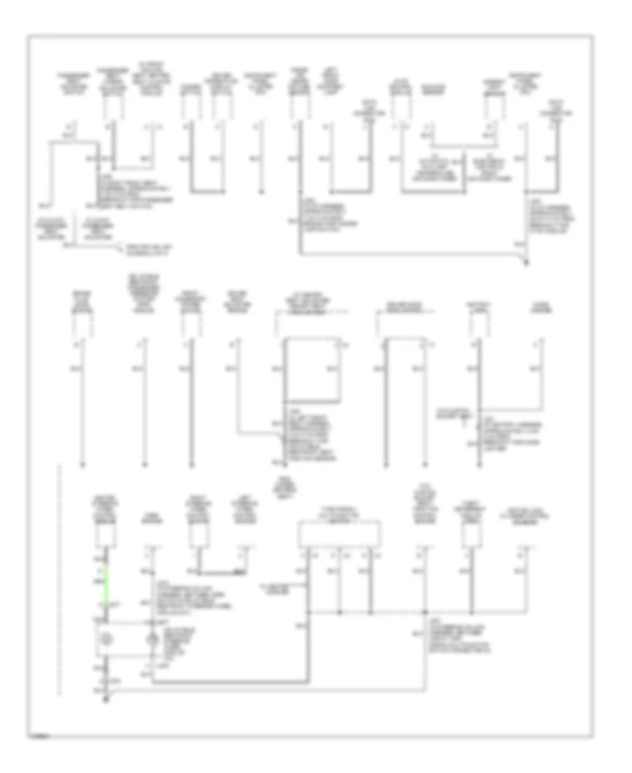 Ground Distribution Wiring Diagram (3 of 4) for Buick Lucerne CX 2008