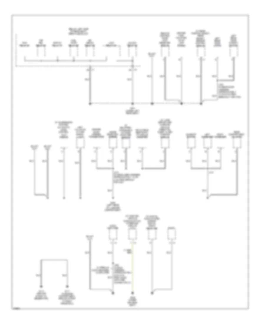 Ground Distribution Wiring Diagram (4 of 4) for Buick Lucerne CX 2008