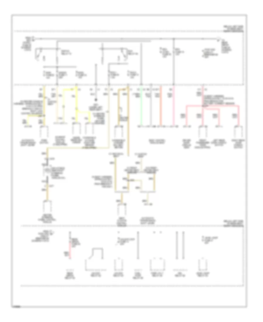 Power Distribution Wiring Diagram (4 of 5) for Buick Lucerne CX 2008
